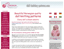 Tablet Screenshot of doll-knitting-patterns.com